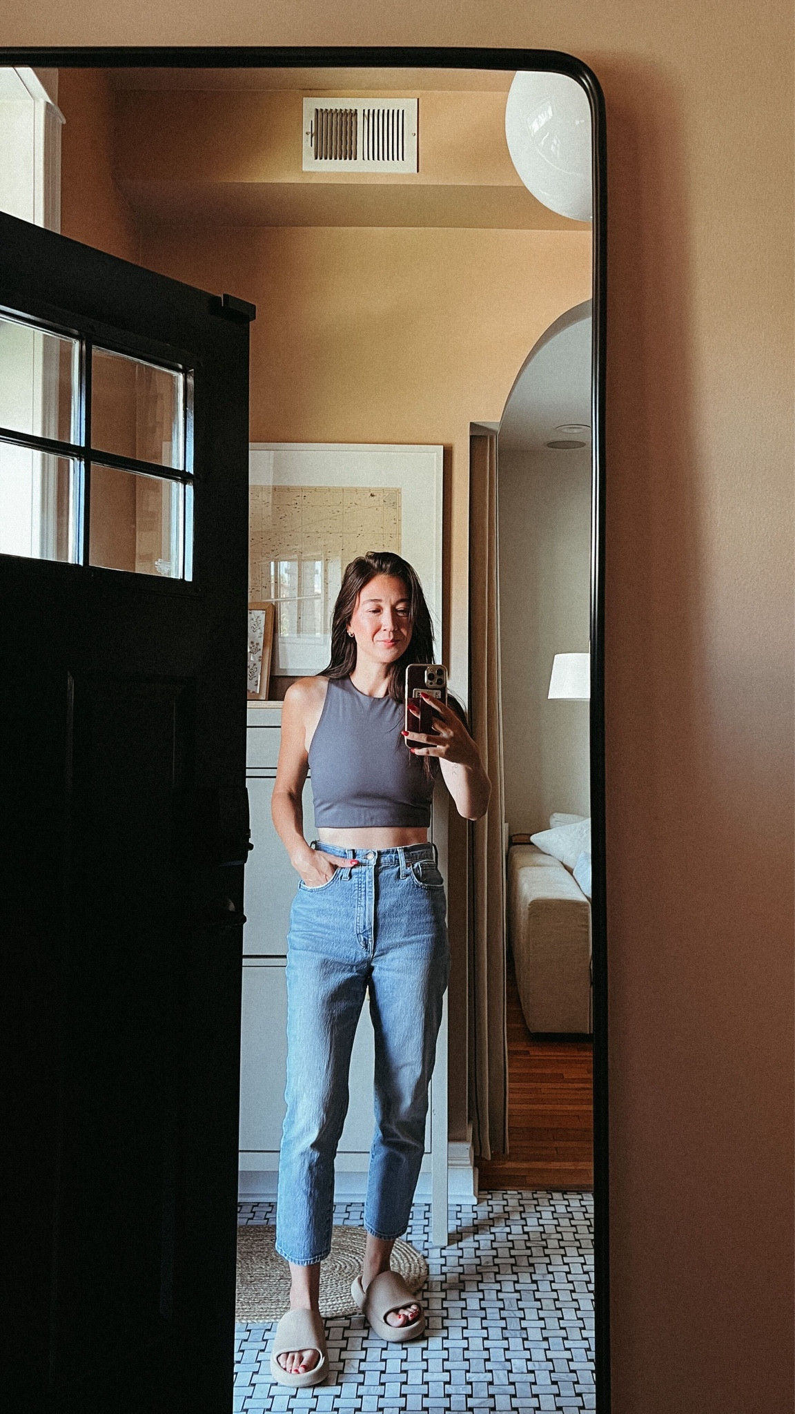 OOTD not even trying to hide the fact that I’m wearing bras as tops now. This summer has been 🥵 I have this bra in 3 colors!

#LTKStyleTip