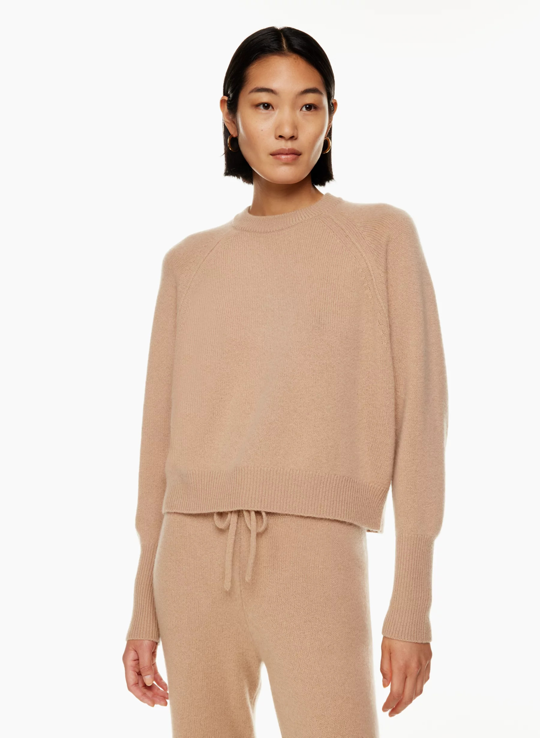 LUXE CASHMERE CREWNECK SWEATER | Aritzia
