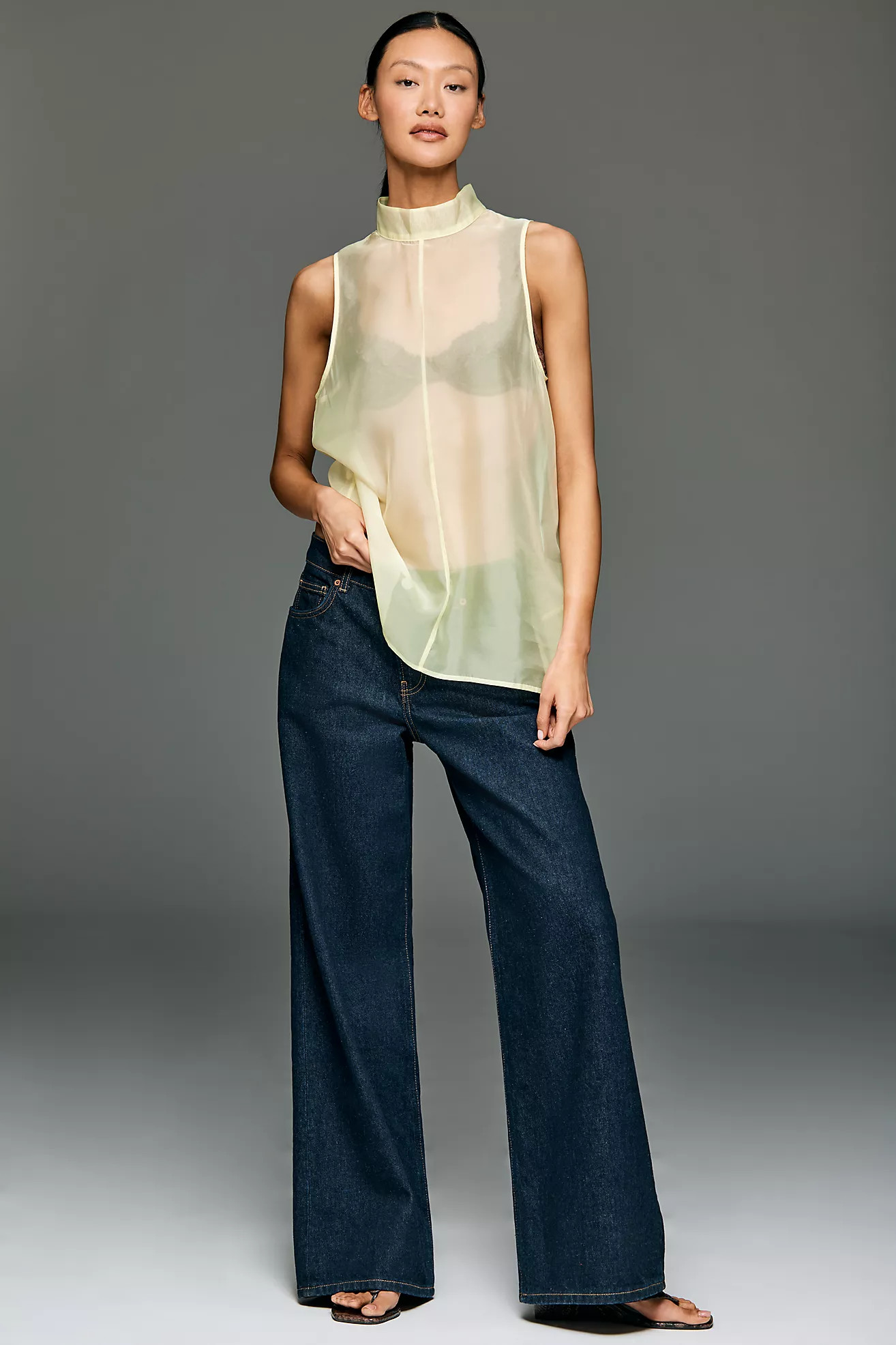 Sunday in Brooklyn Sheer Turtleneck Tank | Anthropologie (US)