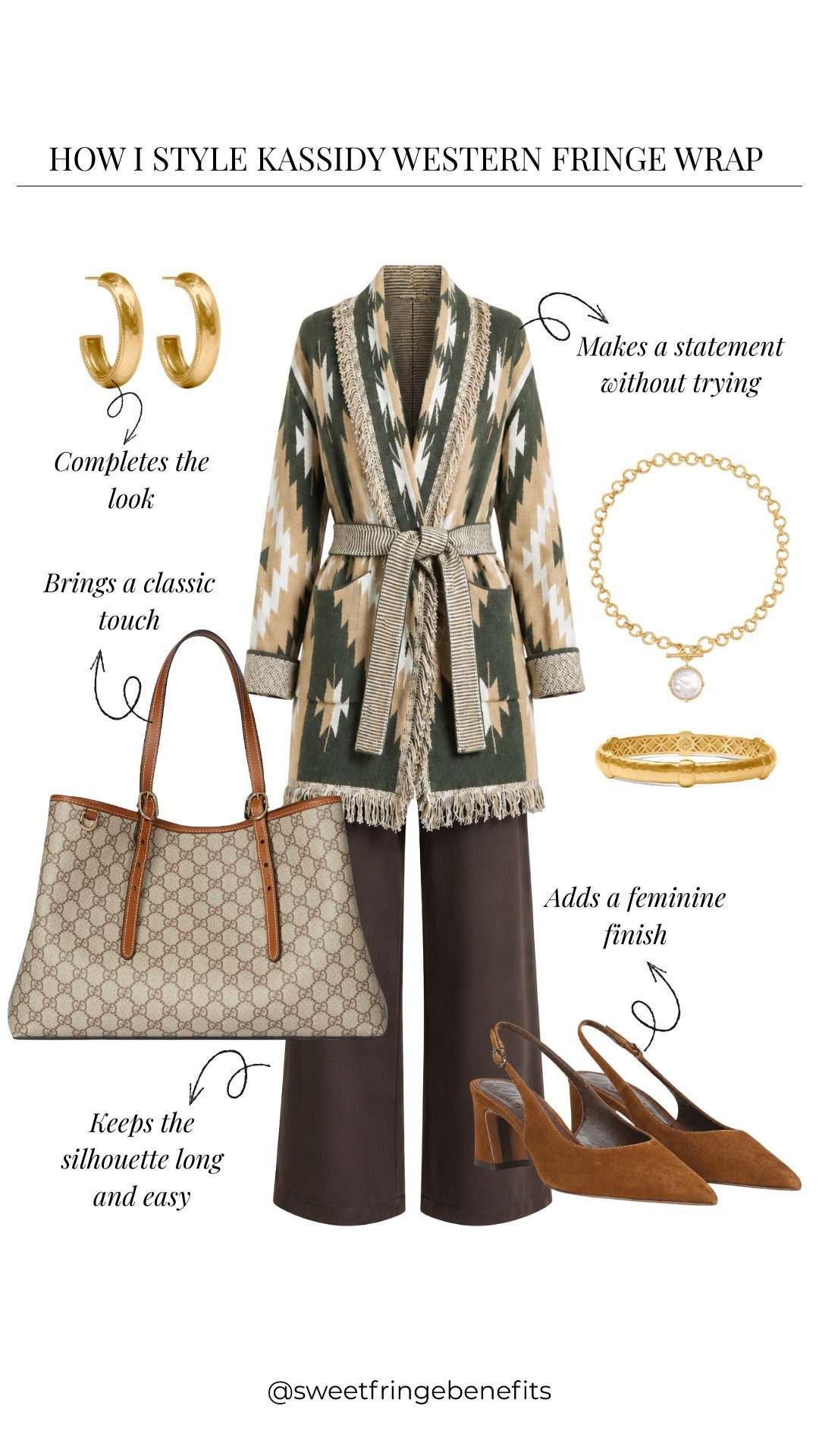 Gotta say, this wrap is doing all the work here. I’d keep everything else simple and let that fringe and beautiful pattern be the reason you notice the outfit.

#LTKootd #LTKOver40 #LTKSeasonal