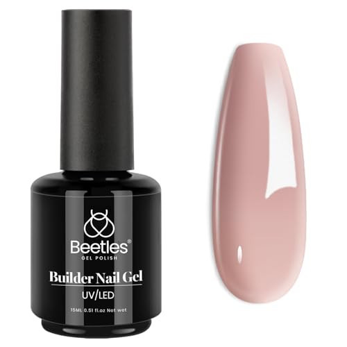 Beetles Builder Gel for Nails, 7 in 1 Builder Fall Nails Gel Color Nude Brown for Nails Extension & Building Apex Strengthen Thin Nails DIY Salon at Home Nail Art UV & LED Lamp Needed Gift for Women | Amazon (US)