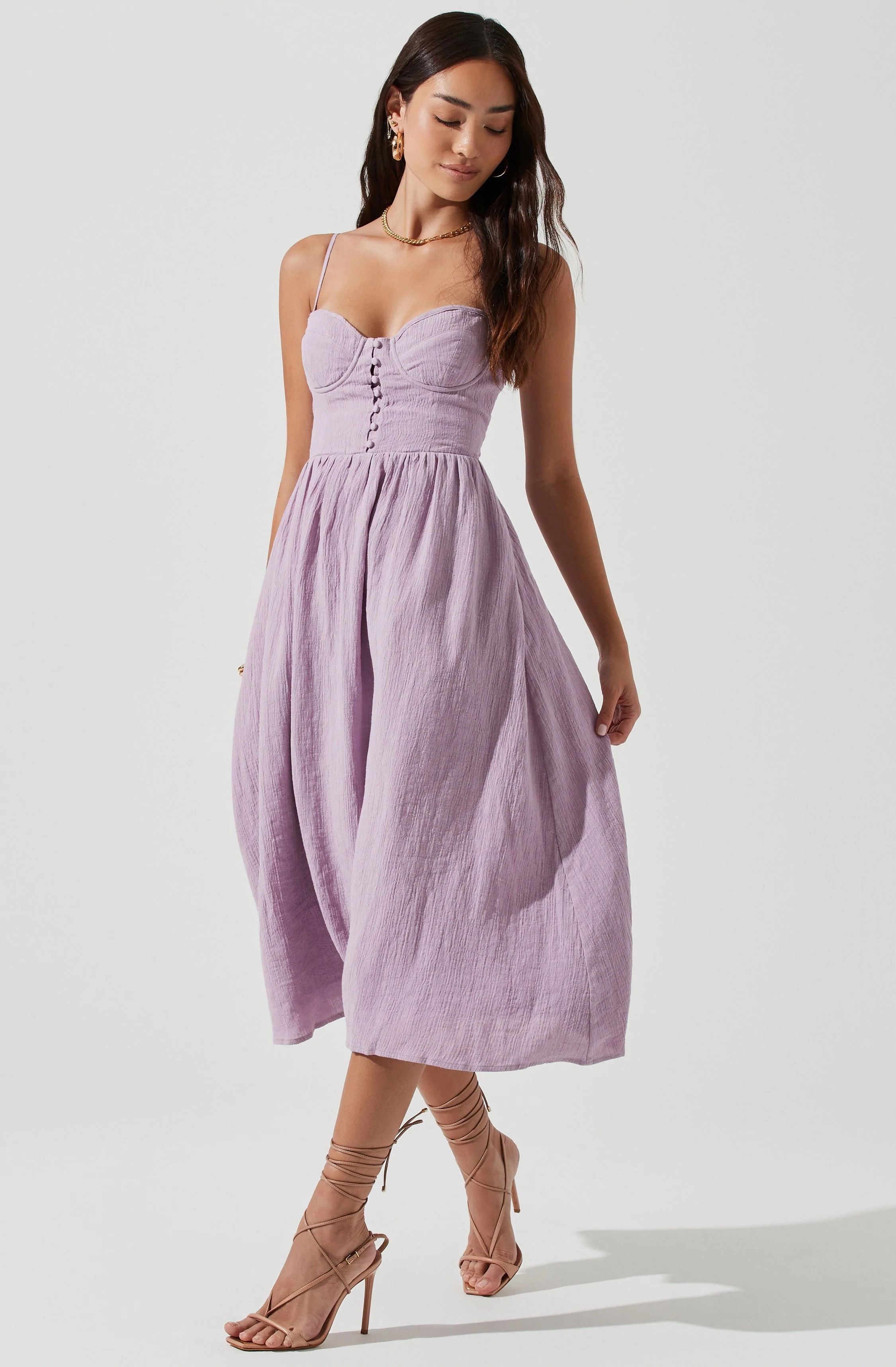 Ferreira Sweetheart Midi Dress | ASTR The Label (US)