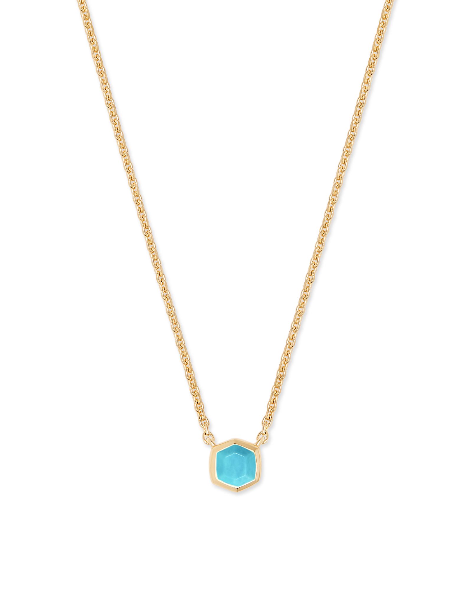 Davie 18k Gold Vermeil Pendant Necklace in Turquoise | Kendra Scott
