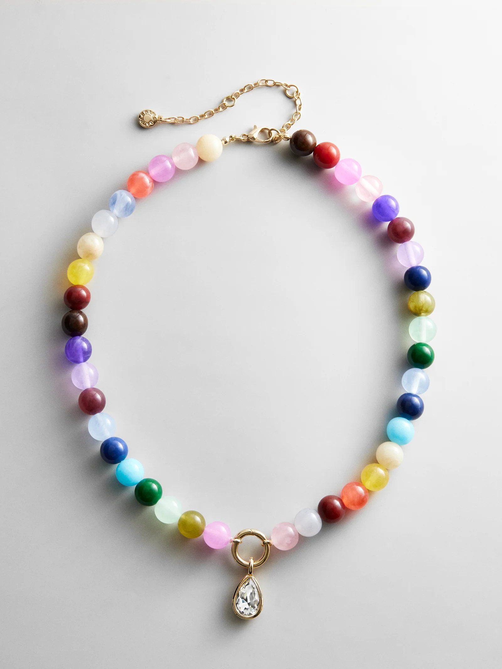 Janette Beaded Ring Necklace - Multi Bead | BaubleBar