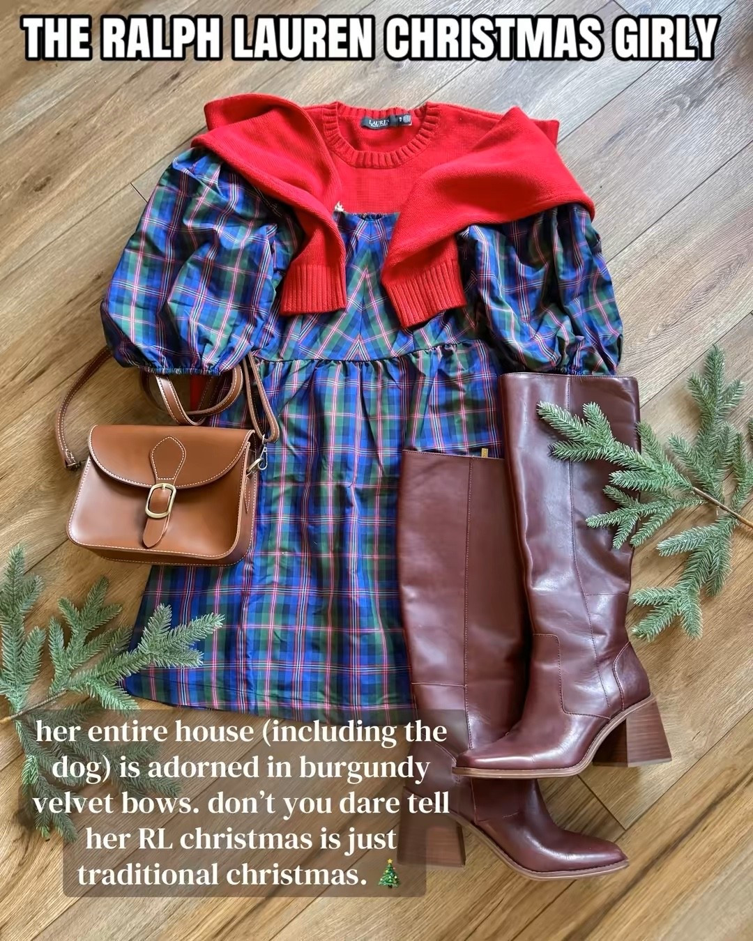 ralph lauren christmas aesthetic. plaid dress. 

#LTKdayinmylife #LTKHoliday #LTKGiftGuide