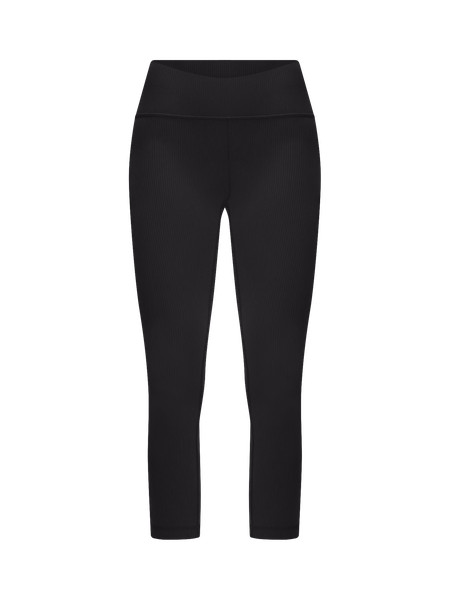 Wunder Train High-Rise Ribbed Crop 23" | Women's Capris | lululemon | Lululemon (US)