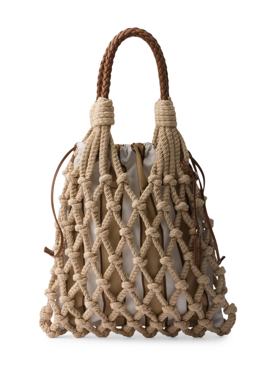 Medium Cotton Macramé Bag | Saks Fifth Avenue