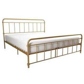 DHP Windsor Gold King Metal Bed-DE83457 - The Home Depot | The Home Depot