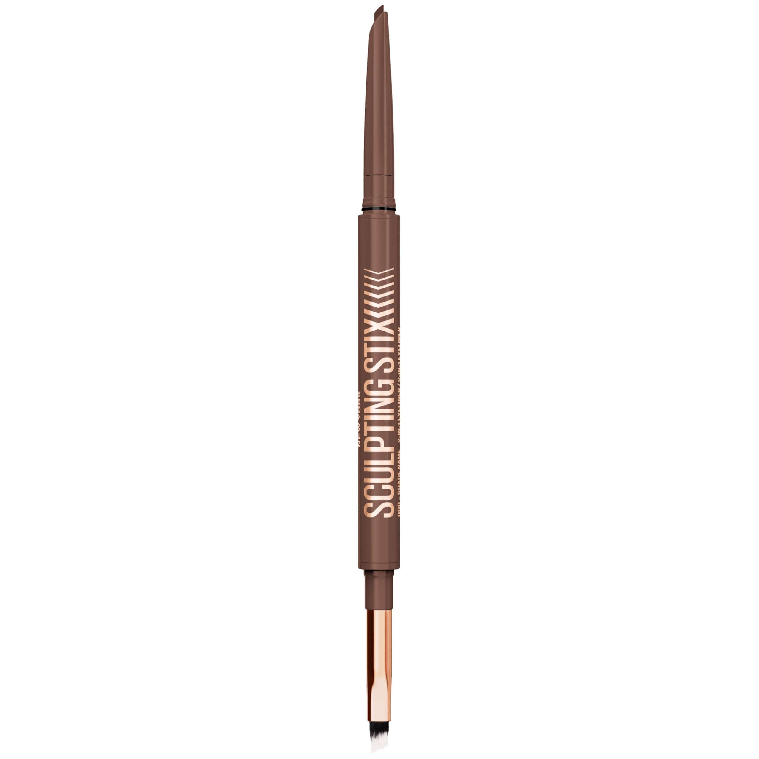 MAYBELLINE Sculpting Stix 2-in-1 Eyeliner, Dual Ended Brown Eye Liner With Up to 24HR Wear, Smudg... | Amazon (US)