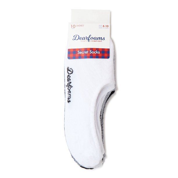 Dearfoams Cozy Comfort Women's Secret Socks, 10-Pack - Walmart.com | Walmart (US)