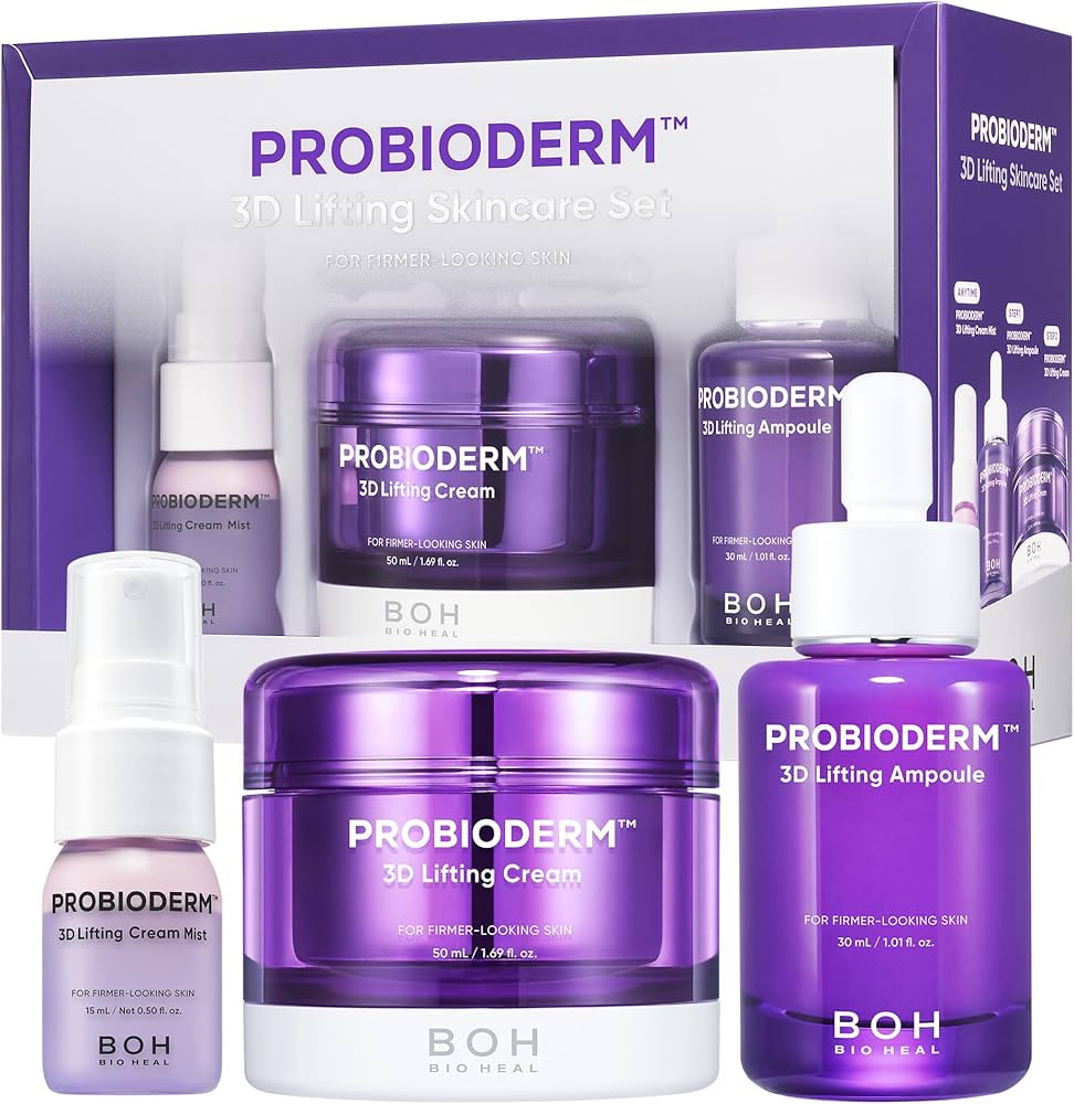BIOHEAL BOH Probioderm 3D Lifting Skincare Set | Anti-Aging Face Moisturizer Night Cream, Ampoule... | Amazon (US)