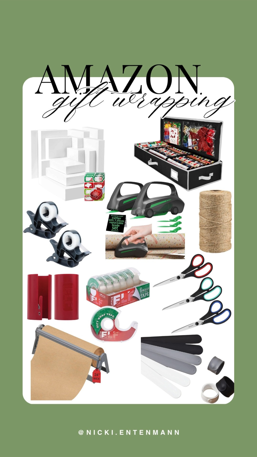 Score these top Amazon gift wrapping essentials for a stress-free holiday season! From cutters to tape, these picks make gift wrapping a breeze. #HolidayPrep #AmazonFinds #GiftWrapping #Crafting #GiftWrapTools												 

 #LTKGiftGuide #LTKHoliday #LTKSeasonal