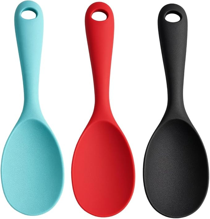 Jogo 03 Colheres de Silicone Cozinha Wellmix Cabo Curto Preparo Antiaderente Alta Durabilidade | Amazon (BR)