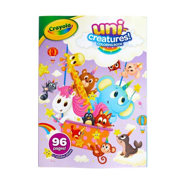 Crayola 96pg Uni-Creatures Coloring Book with Sticker Sheet | Target