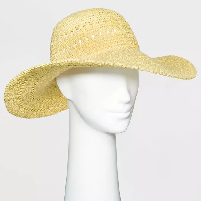 Women's Open Weave Straw Floppy Hat - A New Day™ | Target