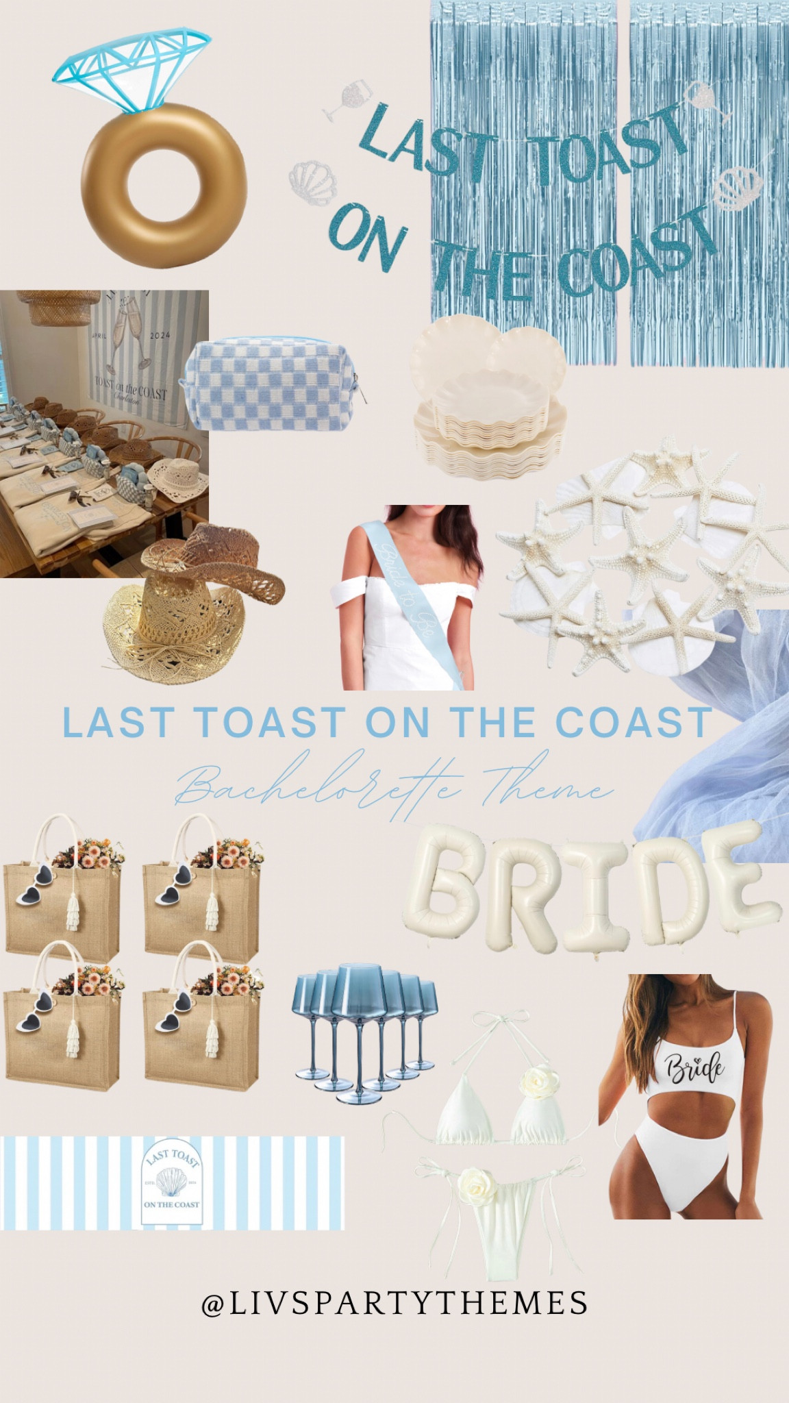 One last toast on the coast bachelorette party theme! 

#LTKfindsunder50 #LTKswim #LTKparties
