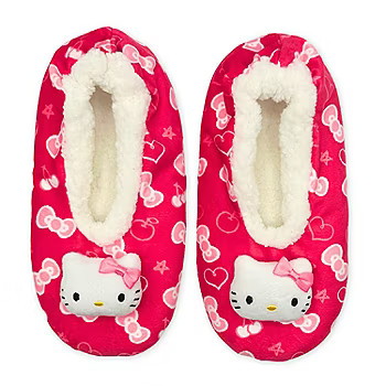 Pom Head Womens 1 Pair Hello Kitty Slipper Socks | JCPenney
