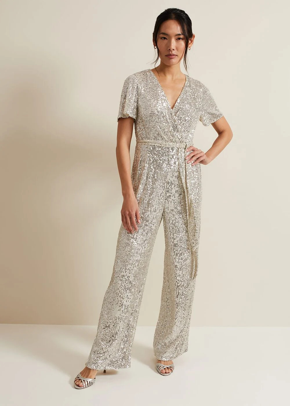 Alessandra Sequin Embellished Jumpsuit | Phase Eight UK | | Phase Eight