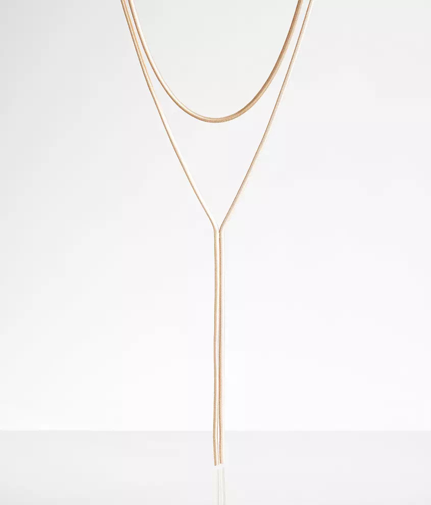 2 Pack Snake Chain Necklace Set | Buckle