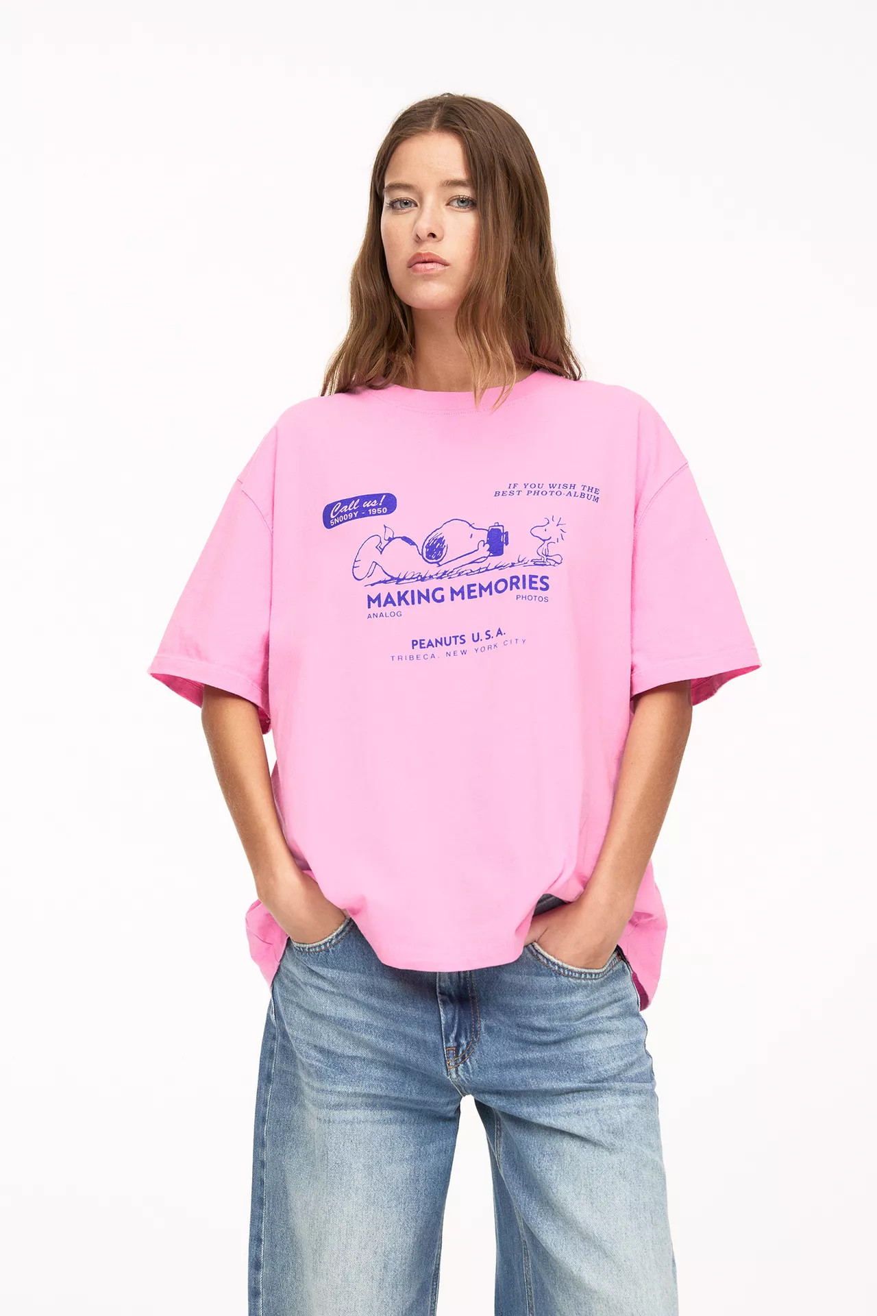 Roze Snoopy T-shirt | PULL and BEAR NL