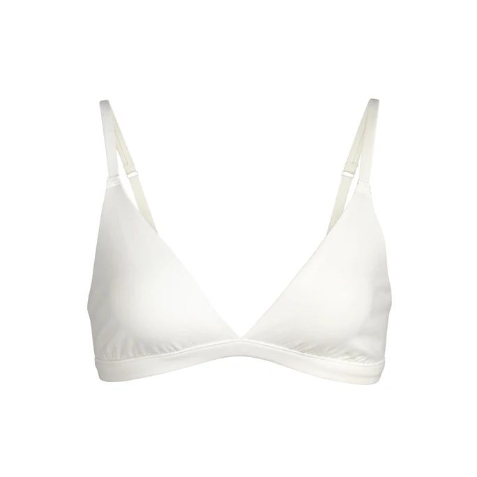 COTTON TRIANGLE BRALETTE | SOOT | SKIMS (US)