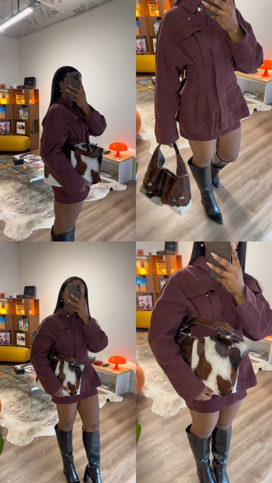 ASOS denim looks, asos denim set, asos denim skirt, asos denim shirt, asos double denim, double denim outfit, cow print bag, & other stories bag, denim set #LTKwinter

#LTKuk #LTKstyletip