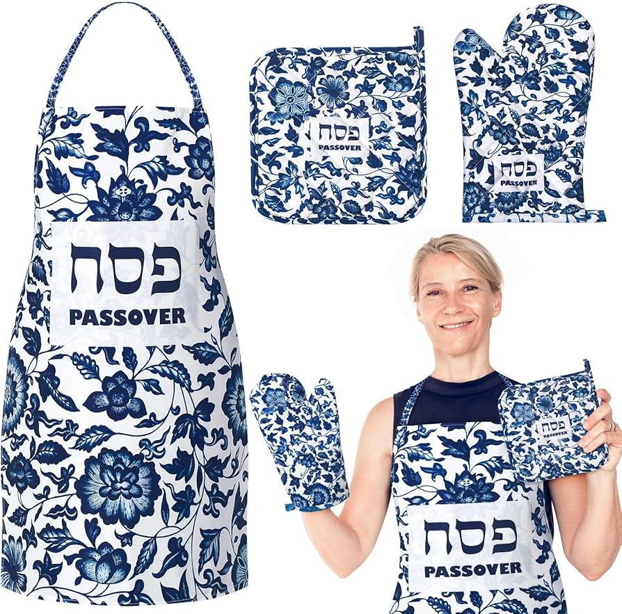 Passover Kitchen Accessories Sets, Including Kitchen Apron, Pot Holder, Oven Mitt Passover Gifts ... | Amazon (US)