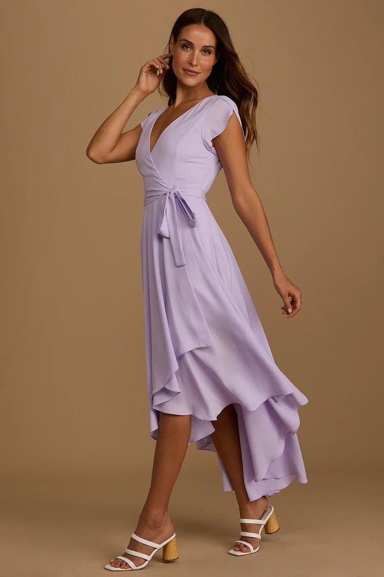 French Countryside Lavender High-Low Dress | Lulus (US)
