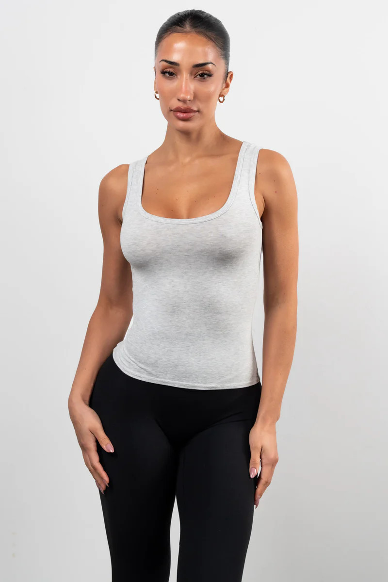 Vitality Basis® U Tank - Stone Heather | Vitality