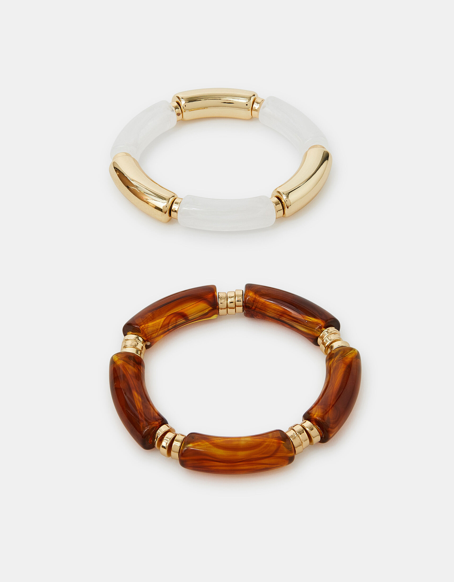 2-Pack Chunky Resin Stretch Bracelets | Accessorize (Global)