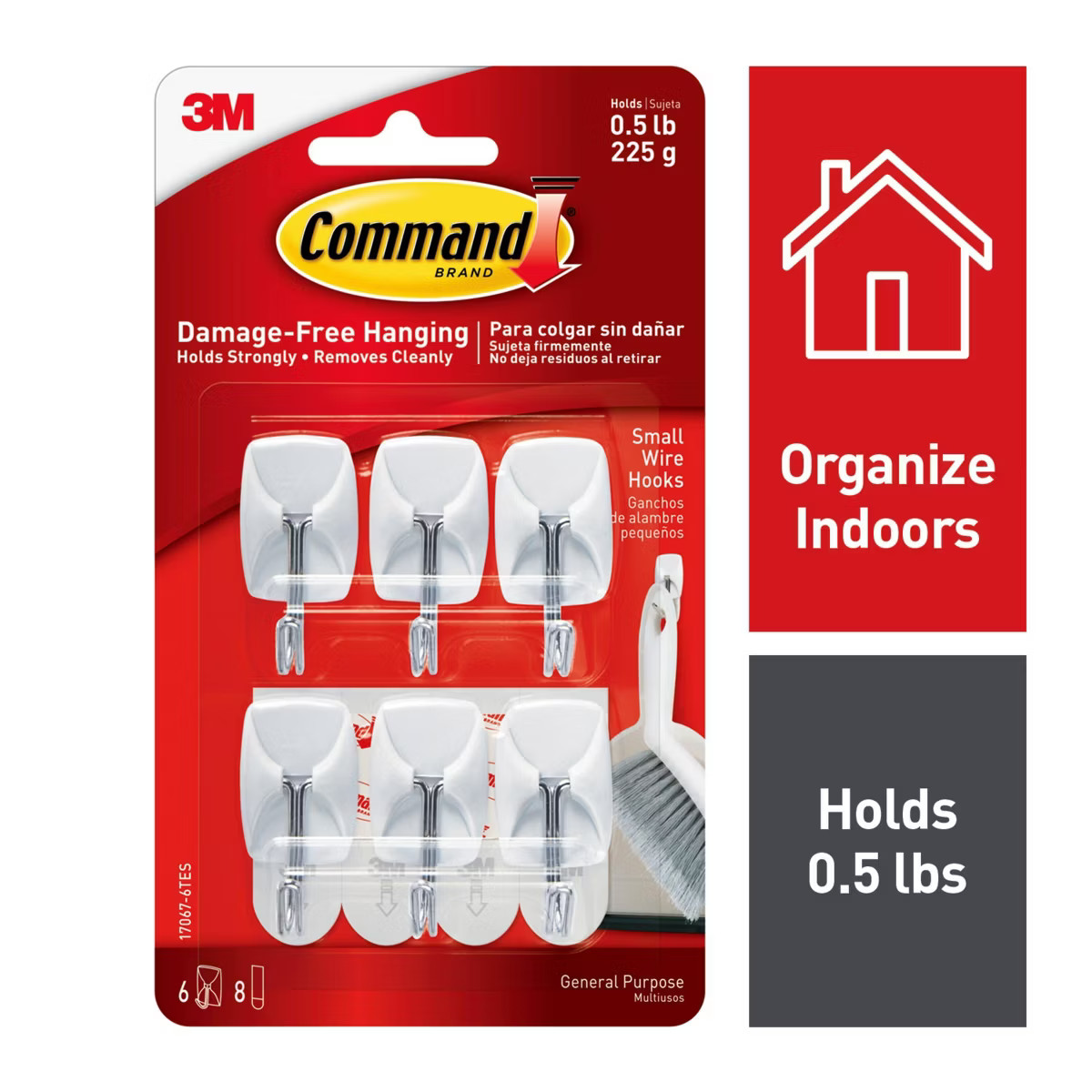 Command Small Sized Wire Hooks White | Target