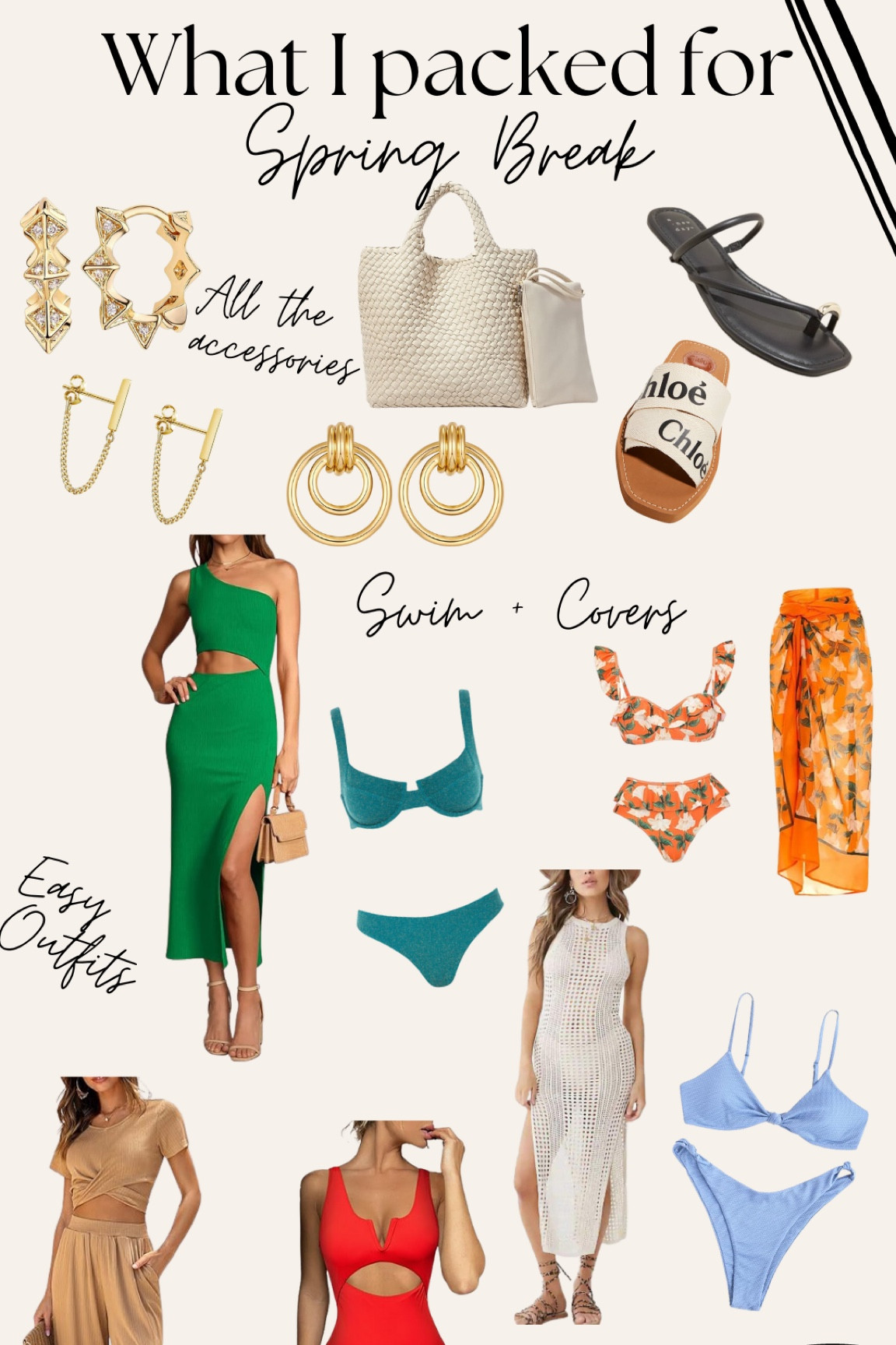 What I packed for Spring Break ☀️

#LTKSeasonal #LTKSpringSale #LTKswim