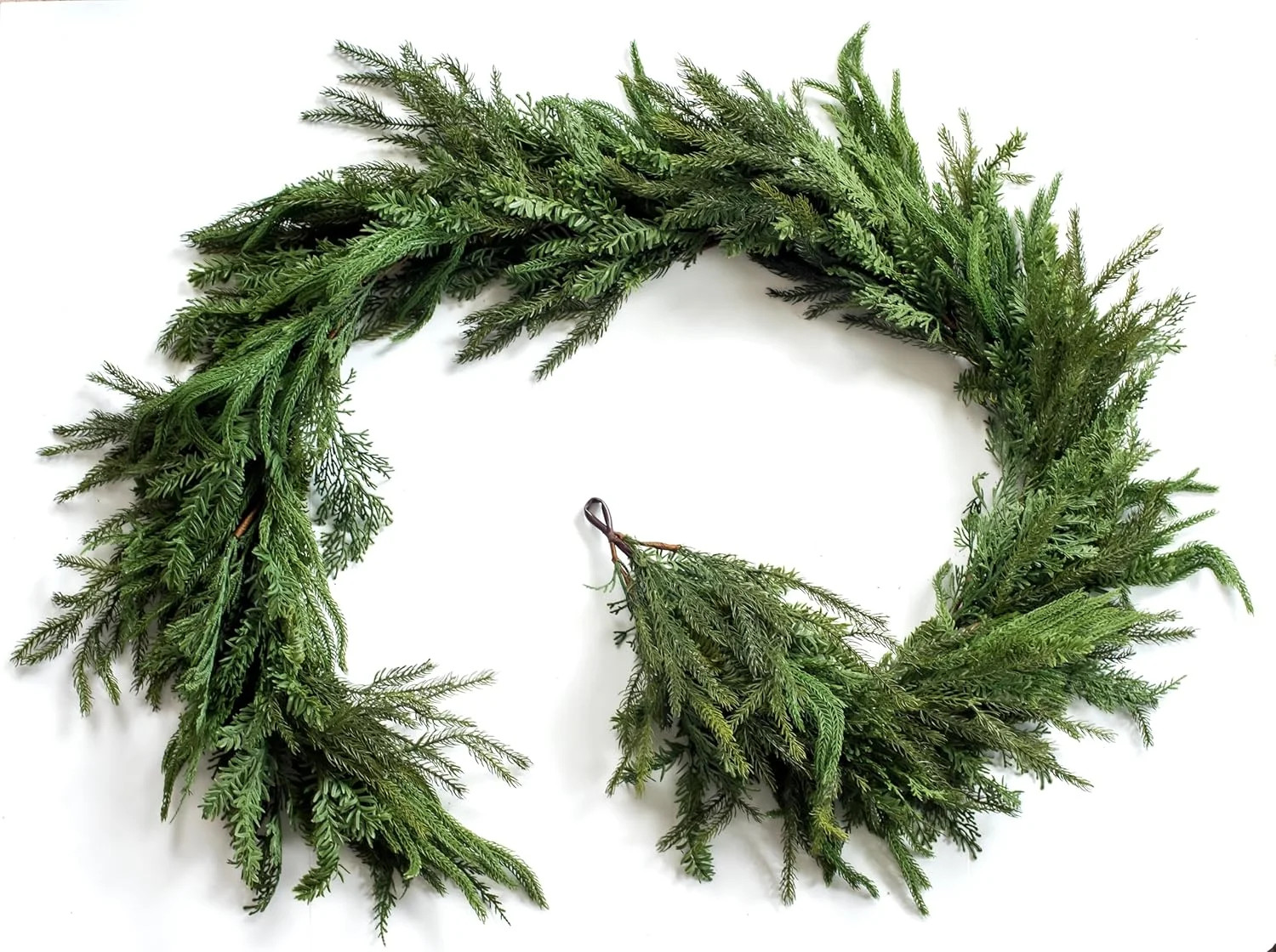 Bootesun Christmas Garland for Mantle - 9FT Real Touch Mixed Norfolk Pine, Evergreen, and Cedar G... | Walmart (US)