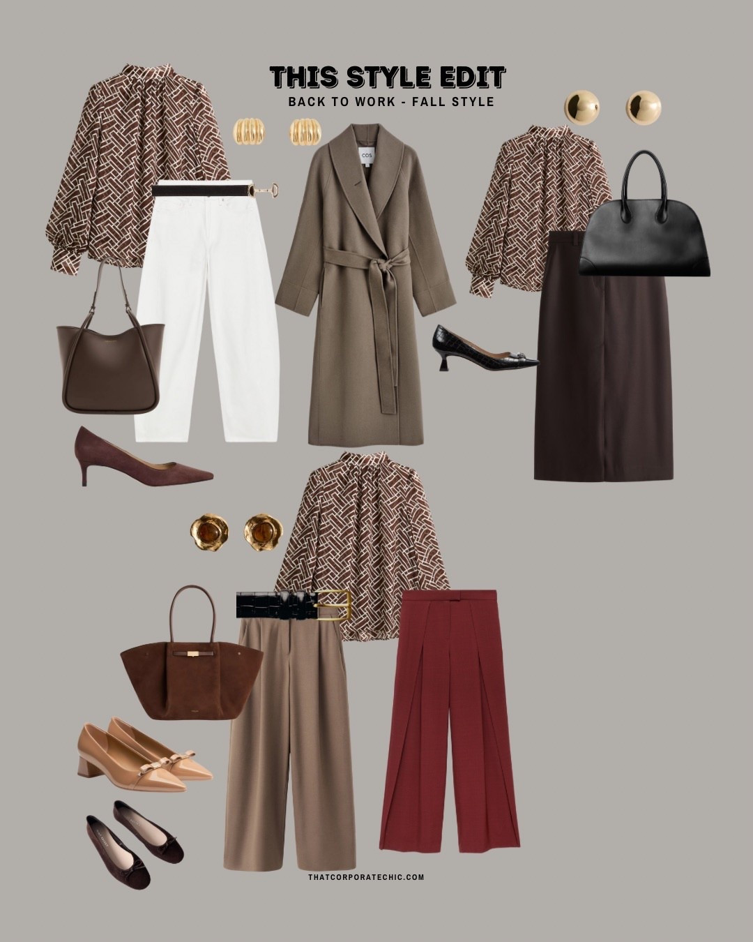 One blouse - three Fall/ autumn look

#LTKstyletip #LTKworkwear #LTKeurope
