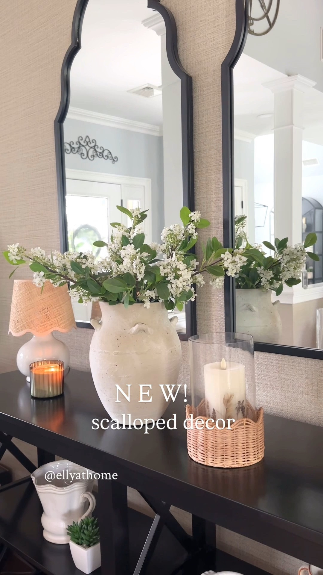 New scalloped decor at Target! Under 25! Love this hurricane candleholder & Pedestal bowl! Shop more new finds, vase, florals,lamp, candles, artwork, wine glasses and more! @Target @Pottery Barn  Amazon home.

#LTKHome #LTKSaleAlert #LTKdayinmylife
