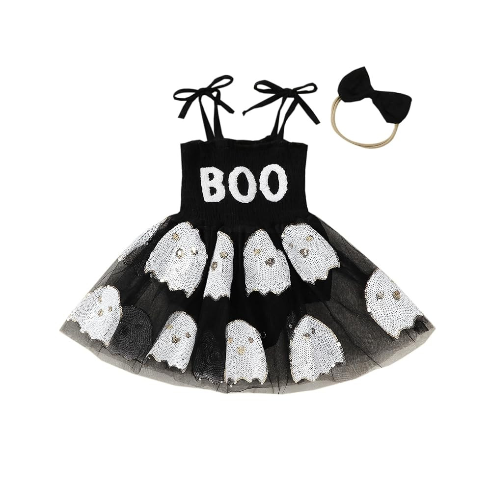 Halloween Baby Outfit Newborn Girl Pumpkin Costume Bubble Romper Dress My First Halloween Baby Gi... | Amazon (US)