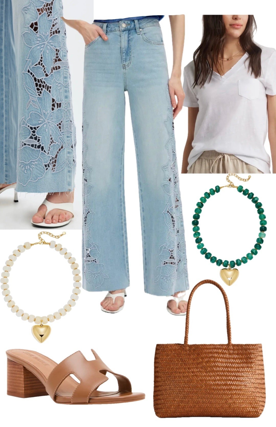 Eyelet wide leg jeans! Love this casual yet elevated look!

#LTKMothersDay #LTKOver40 #LTKSeasonal