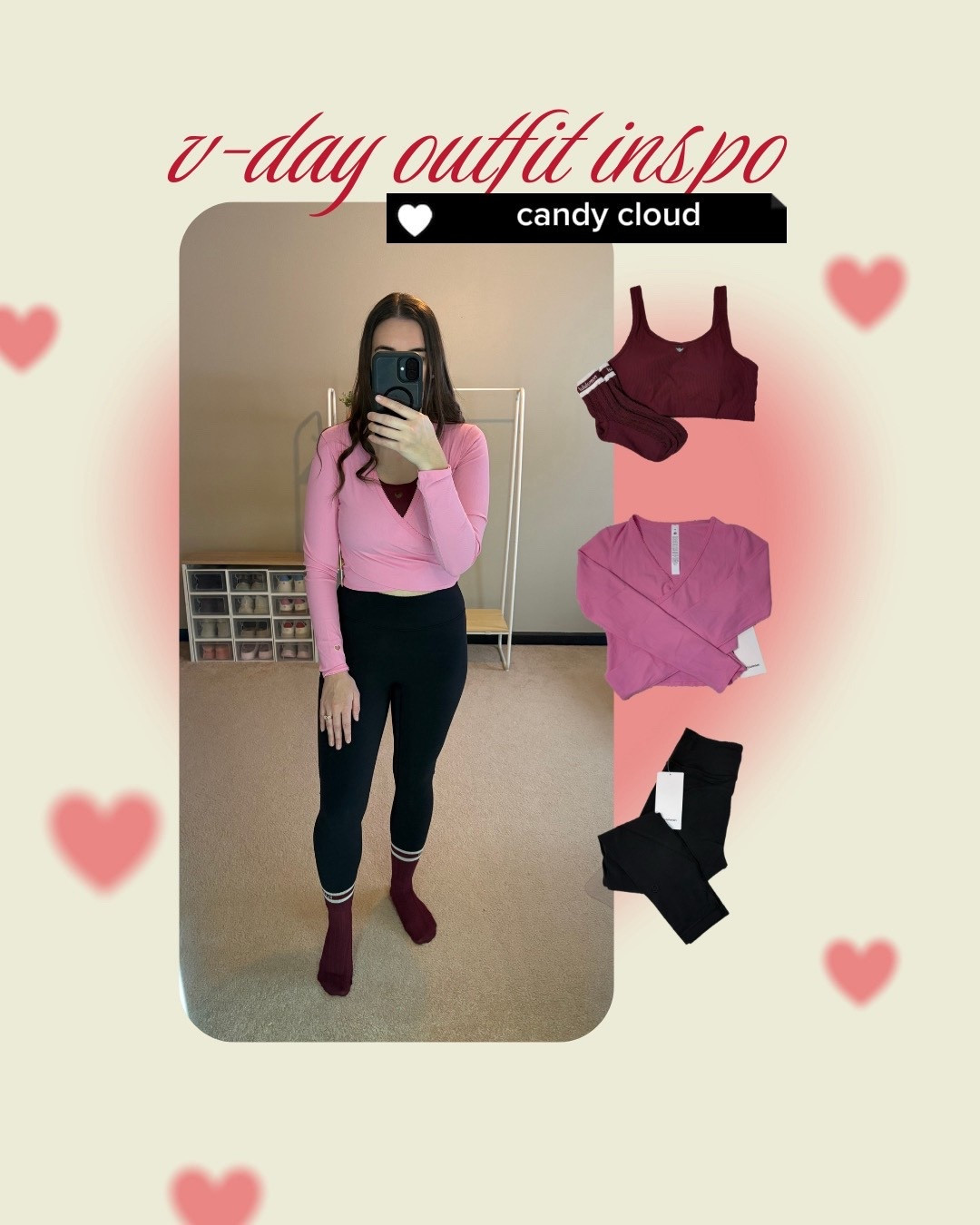 lululemon candy cloud ootd 

#LTKValentine #LTKootd #LTKSeasonal