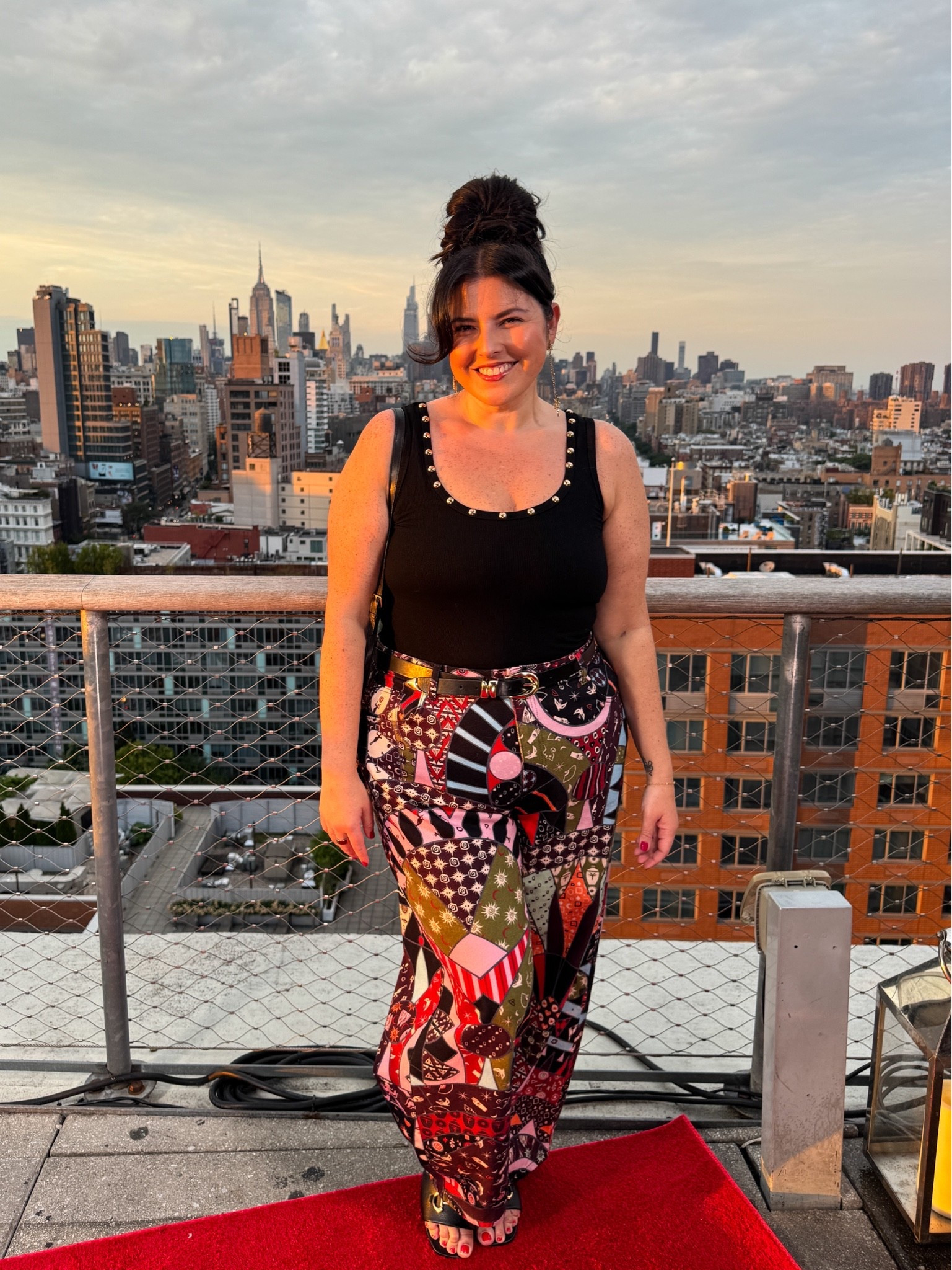 Love this outfit so much! I bought the jeans in store, they launch on the website next month. But they also have some stunning paisley jeans I linked! The jeans run big, size down!#LTKNYFW

#LTKPlusSize #LTKootd