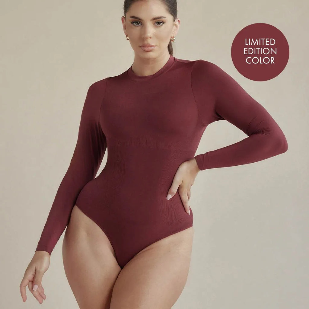 Long Sleeve Butter Sculpt™ Seamless Shapewear Bodysuit | Pinsy