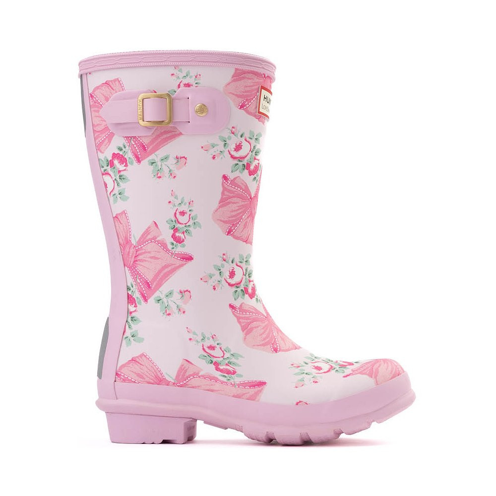 Hunter x LoveShackFancy Original Rain Boot - Little Kid / Big Kid - Rose Beaux / Mint Pink | Journeys
