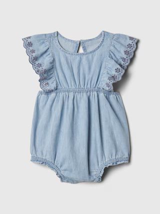 Baby Bubble Denim Shorty One-Piece | Gap (US)