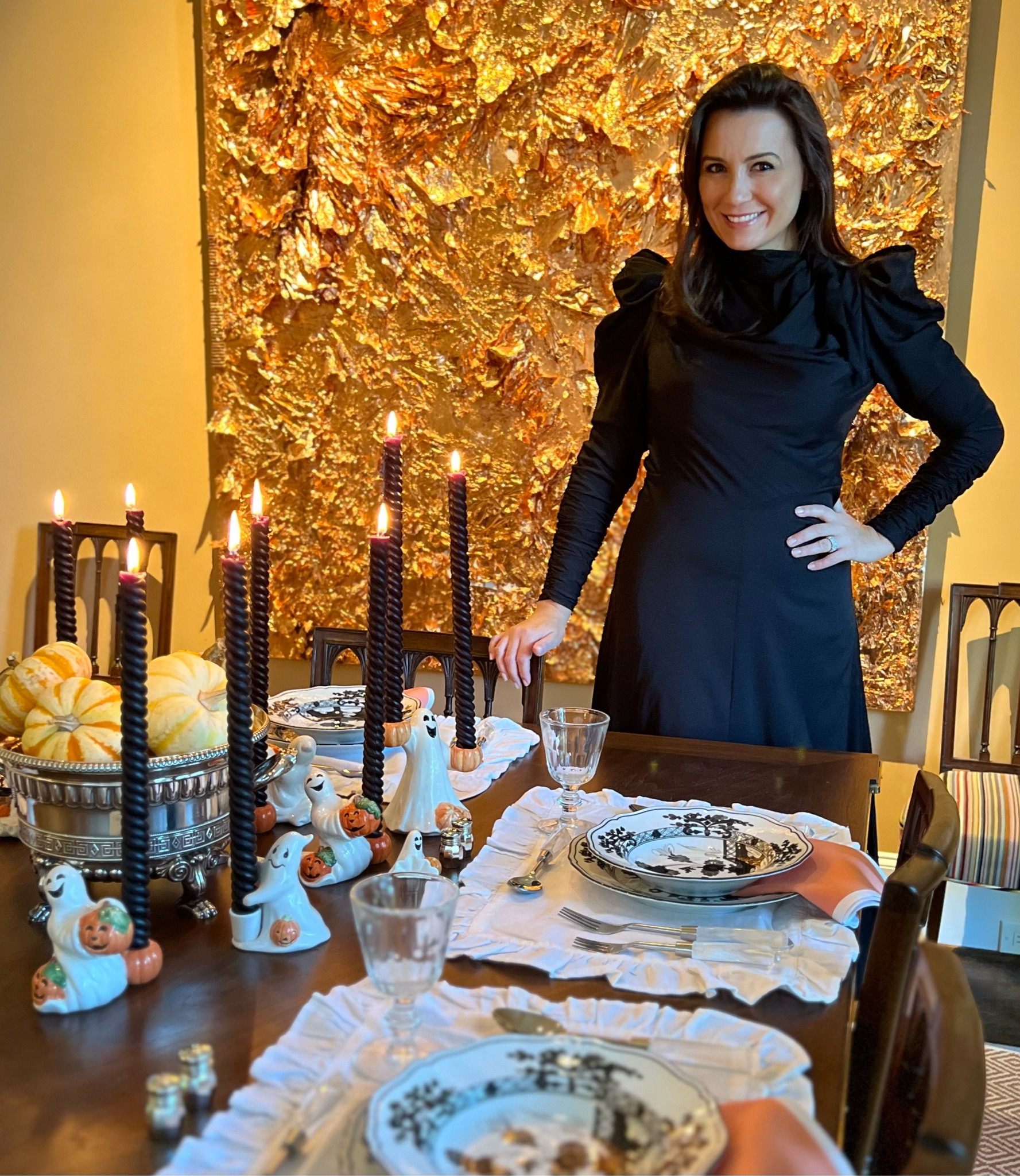 Halloween tablescape and the perfect LBD

#LTKParties #LTKHome #LTKSeasonal