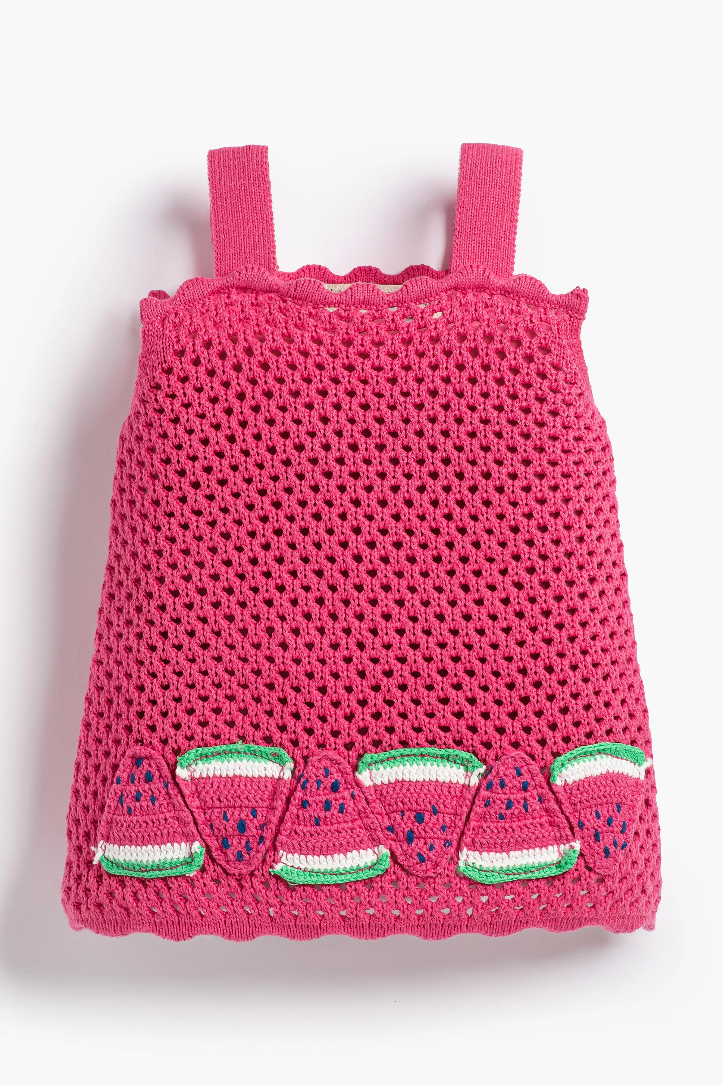 Crochet Tank Top In Little Watermelons | Toddler | Size: 5T | Girl - Monica + Andy Organic Toddler Clothing | Monica + Andy