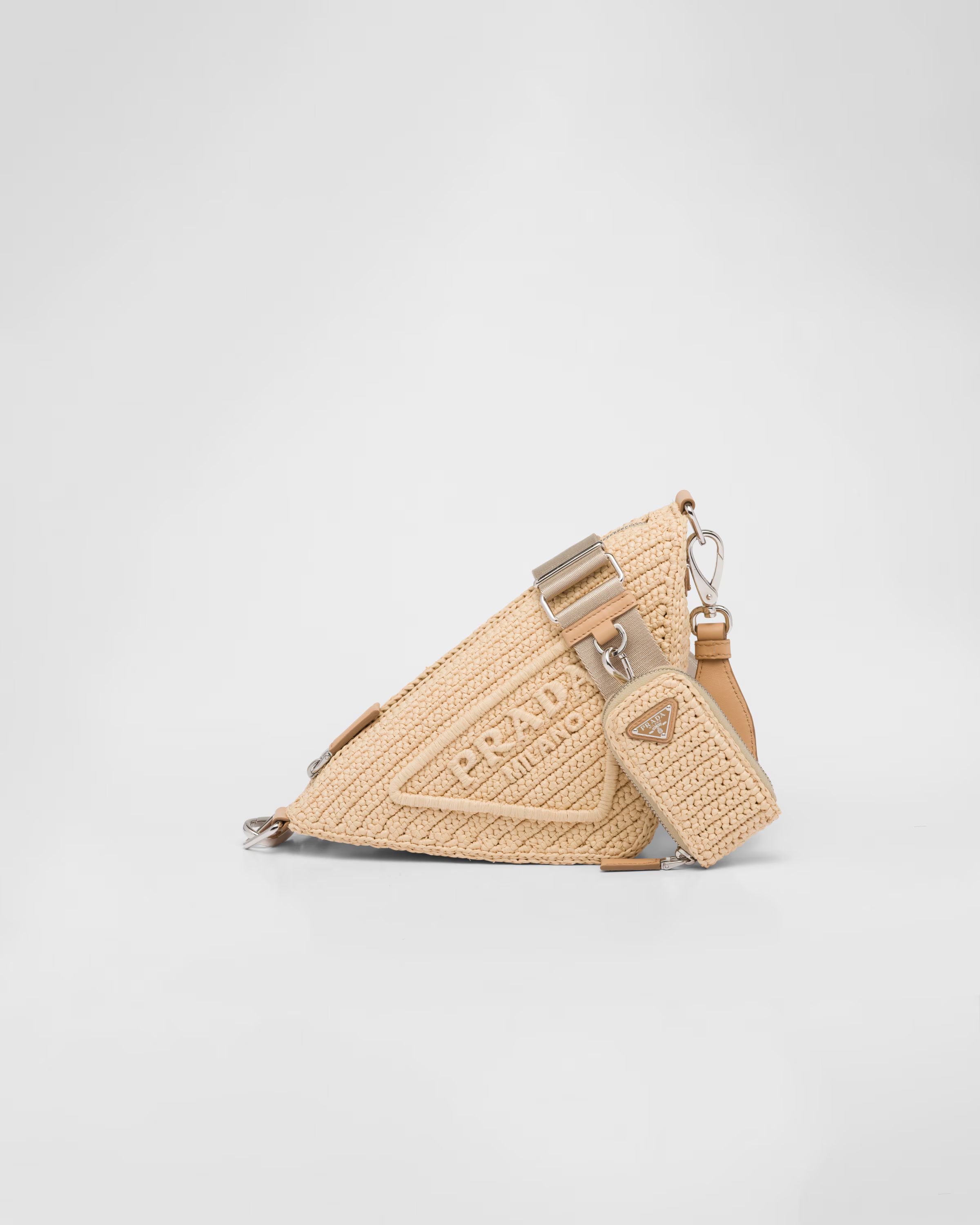 Raffia Prada Triangle bag | Prada Spa US