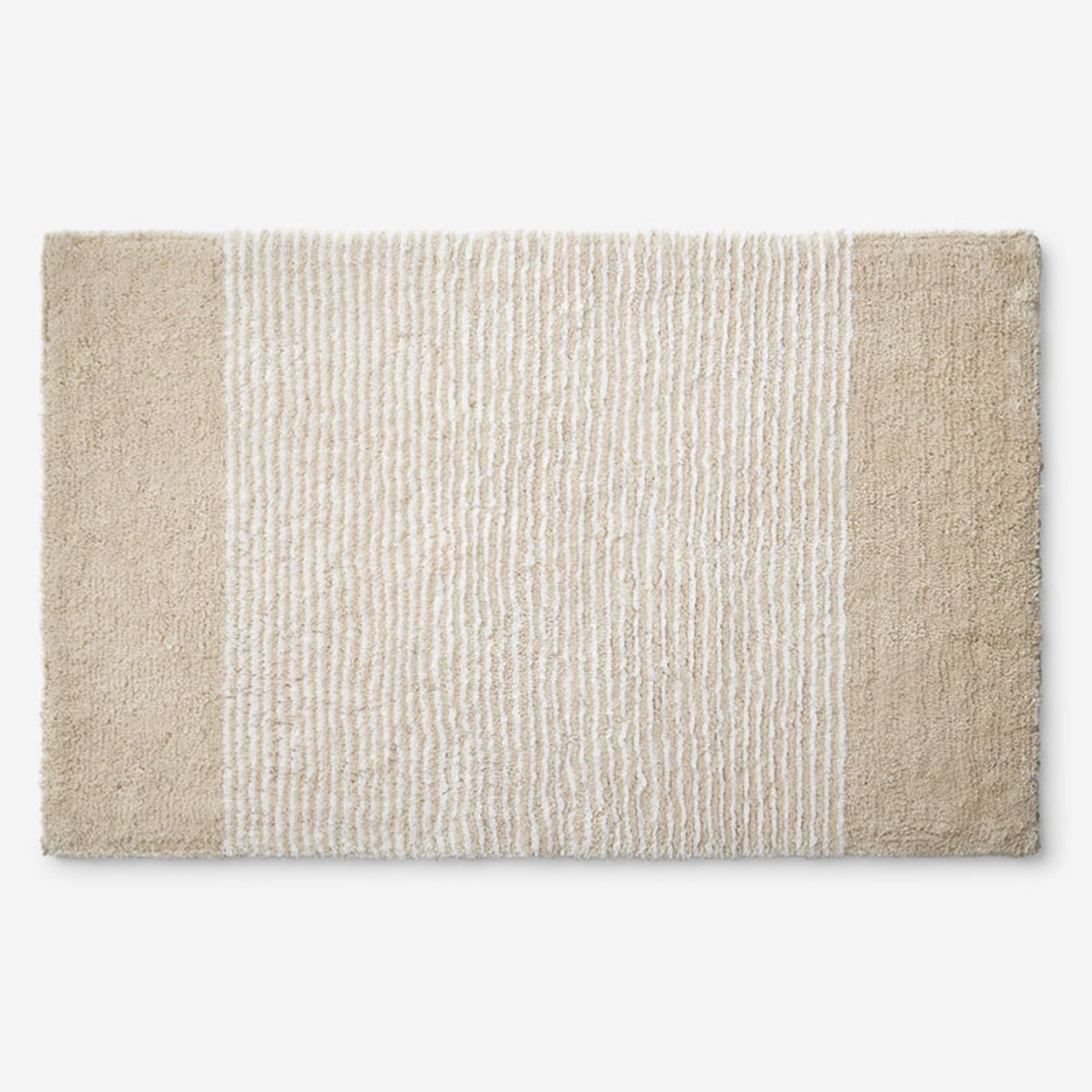 Striped Bath Rug - Jute, 17 in. x 24 in. | The Company Store