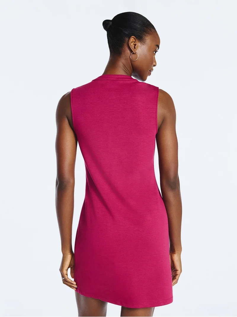 Scoop Women's and Women's Plus New Scubaknit Moto Dress, Sizes XS-4X | Walmart (US)