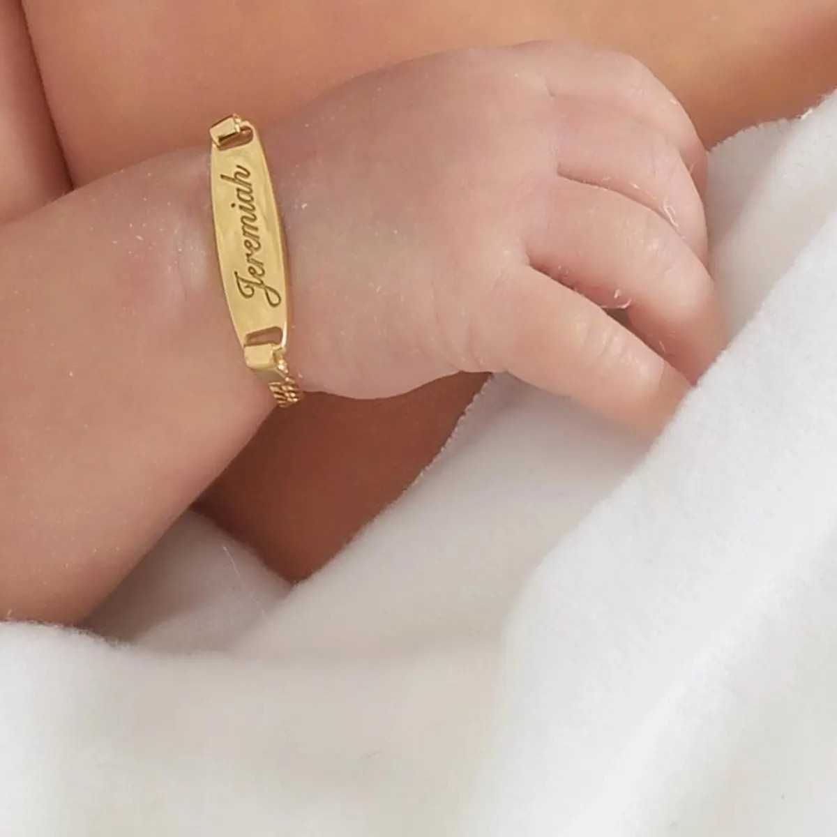 Baby Bracelet Gold - Child ID Bracelet - Baby Bracelet Gold - Baby Bracelet Silver - Baby Shower ... | Etsy (US)