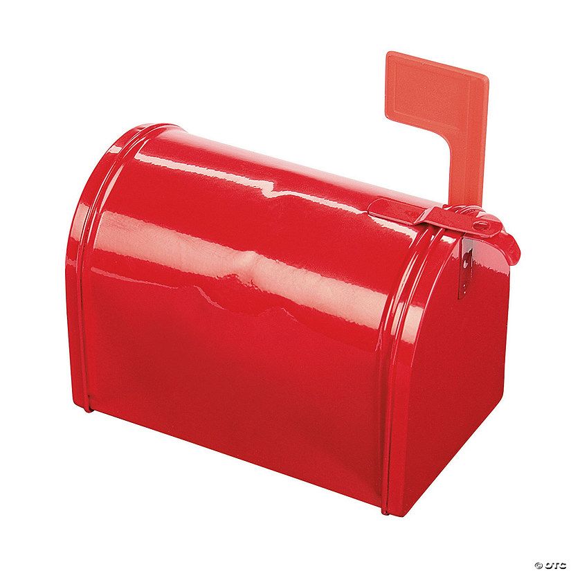 Red Tinplate Mini Mailbox Favor Container | Oriental Trading Company