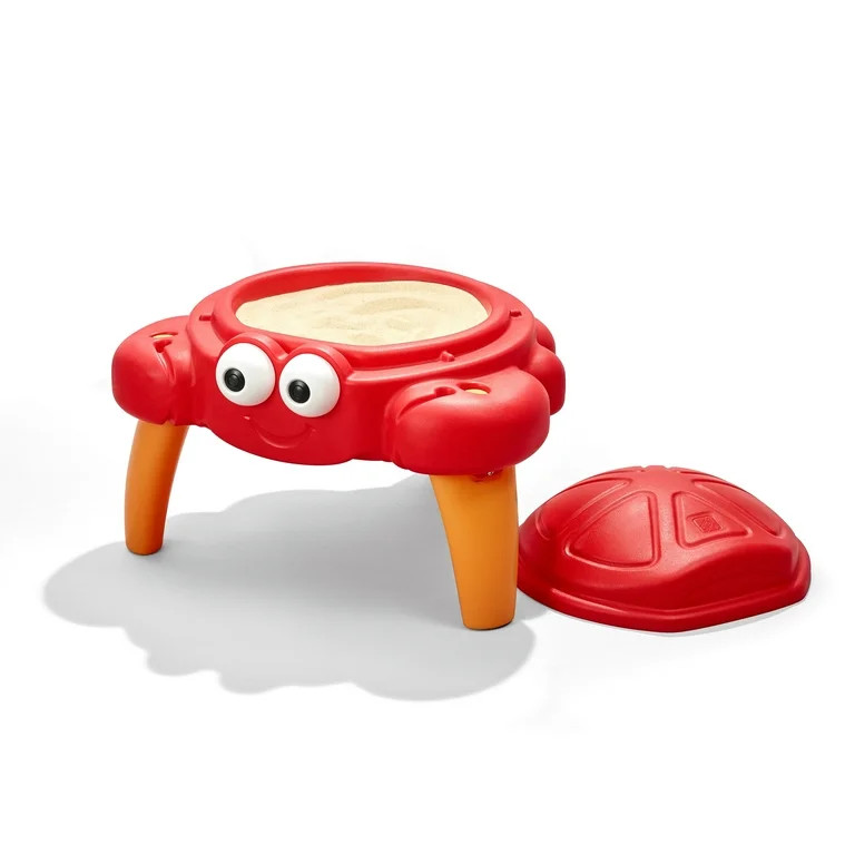 Step2 Crabbie Sandbox Red Plastic Sand Table for Toddlers with Cover 4-piece Playset | Walmart (US)